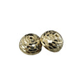 10 MM 18k Gold Bead Half Round - K Jewelry Accessories