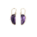 14k Amethyst Earrings Gold Natural - K Jewelry Accessories