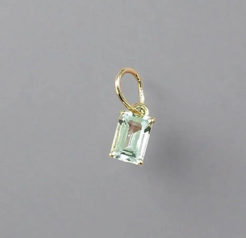 14k Aquamarine Pendant Gold Elegant Jewelry - K Jewelry Accessories