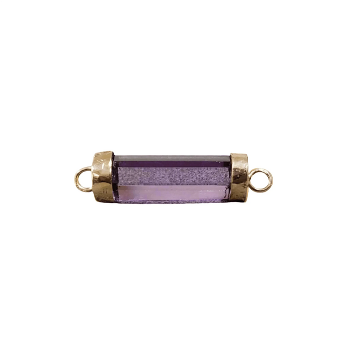 14k Gold Amethyst Connector Purple Quartz - K Jewelry Accessories