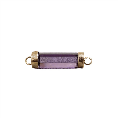 14k Gold Amethyst Connector Purple Quartz - K Jewelry Accessories