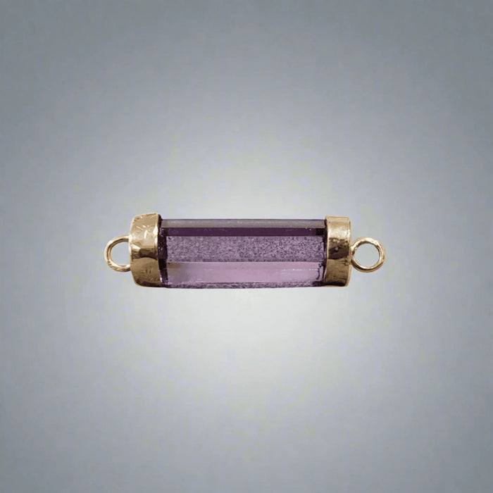 14k Gold Amethyst Connector Purple Quartz - K Jewelry Accessories