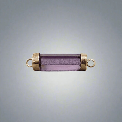 14k Gold Amethyst Connector Purple Quartz - K Jewelry Accessories