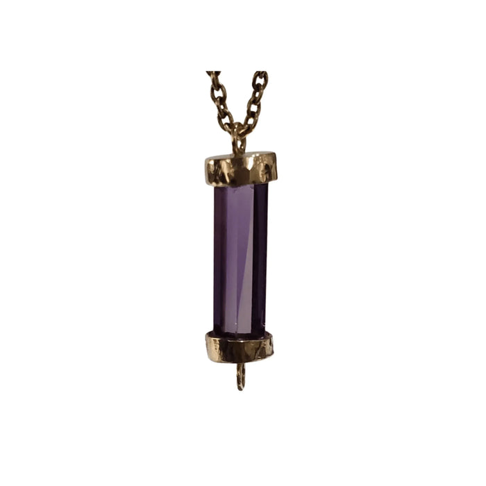 14k Gold Amethyst Connector Purple Quartz - K Jewelry Accessories
