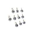 14k Gold Aquamarine Drilled Round Charms - K Jewelry Accessories