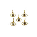 14k Gold Brown Diamond Evil Eye Pendant - K Jewelry Accessories