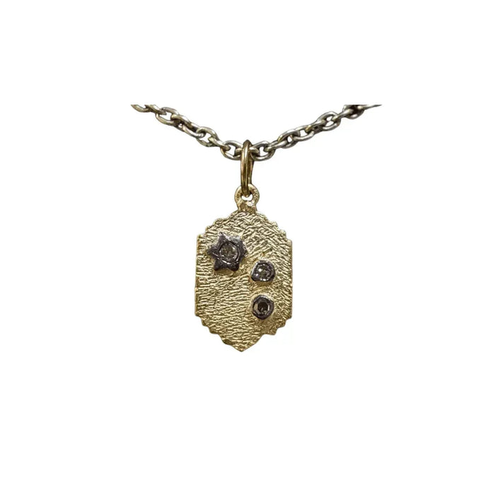 14k Gold Dainty Oxidized Necklace Star shape - K Jewelry Accessories