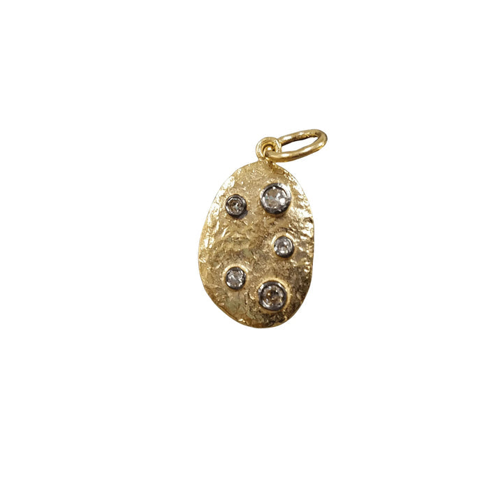 14k Gold Diamond Pendant Oxidized For Women - K Jewelry Accessories
