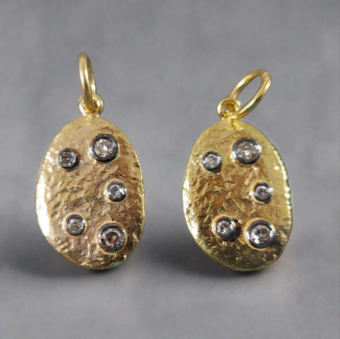 14k Gold Diamond Pendant Oxidized For Women - K Jewelry Accessories