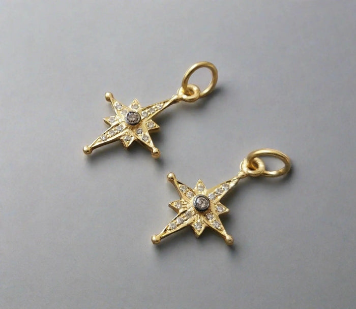 14k Gold Diamond Pendant Star Dainty Jewelry - K Jewelry Accessories