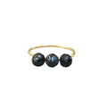 14K Gold Drilled London Blue Topaz Ring - K Jewelry Accessories