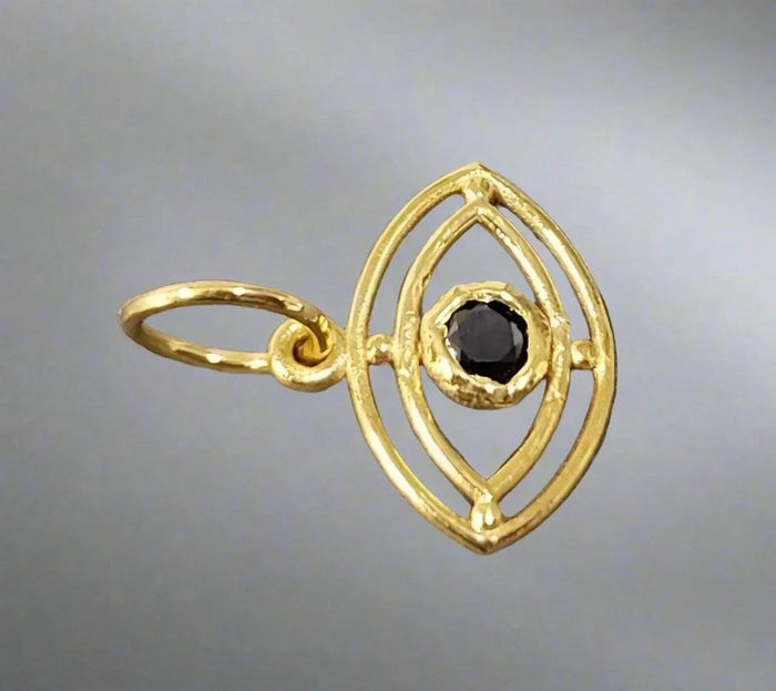 14k Gold Evil Eye Diamond Pendant For Women - K Jewelry Accessories