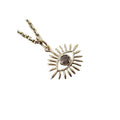 14K Gold Evil Eye Pendant with Rose Cut Diamond - K Jewelry Accessories