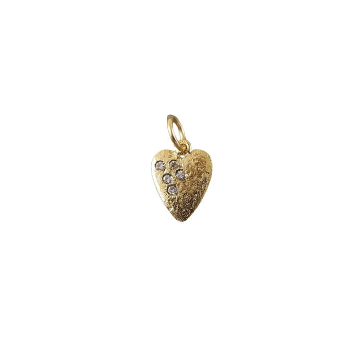 14k Gold heart Diamond Pendant Beautiful Charm - K Jewelry Accessories