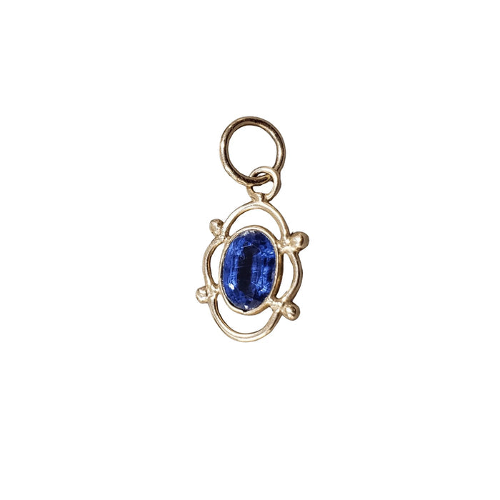 14k Gold Kyanite Charm Necklace Pendant - K Jewelry Accessories