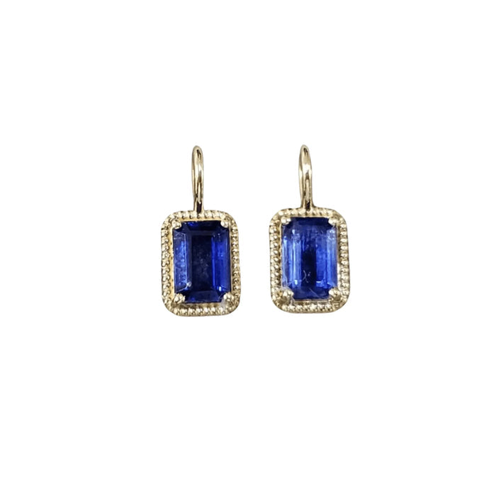 14k Gold Kyanite Necklace Charm for women - K Jewelry Accessories