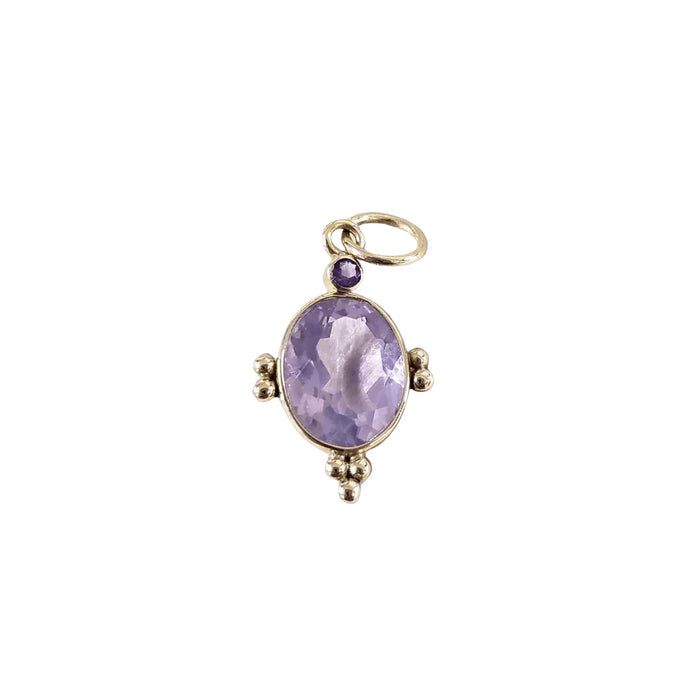 14k Gold Lavender Quartz Pendant - K Jewelry Accessories