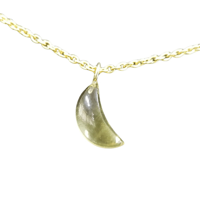 14k Gold Lemon Pendant- Natural Quartz - K Jewelry Accessories