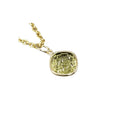 14k Gold Lemon Quartz Pendant Made with Natural Stones - K Jewelry Accessories