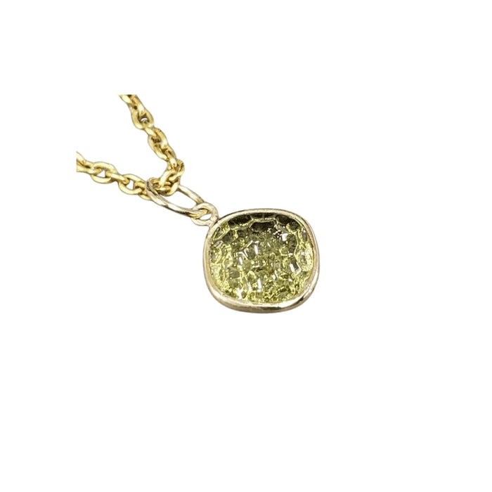 14k Gold Lemon Quartz Pendant Made with Natural Stones - K Jewelry Accessories