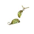 14k Gold Lemon Quartz Pendant Moon shape for women - K Jewelry Accessories