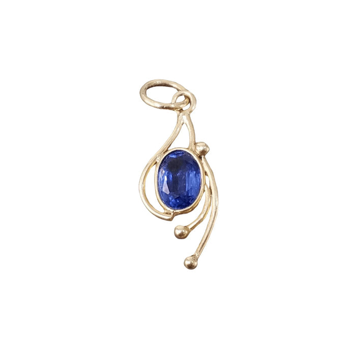 14k Gold Minimalistic Kyanite Pendant - K Jewelry Accessories