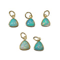 14k Gold Opal Charm Pendant - K Jewelry Accessories
