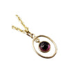14k Gold Pink Tourmaline Bell Pendant - K Jewelry Accessories