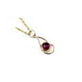 14k Gold Pink Tourmaline Pendant - K Jewelry Accessories