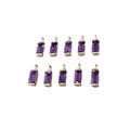 14k Gold Purple Amethyst Charm Baguette - K Jewelry Accessories