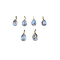 14k Gold Rainbow Moonstone Charm Pendant Drop Shape - K Jewelry Accessories