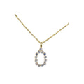 14k Gold Rainbow Moonstone Gemstone Pendant - K Jewelry Accessories