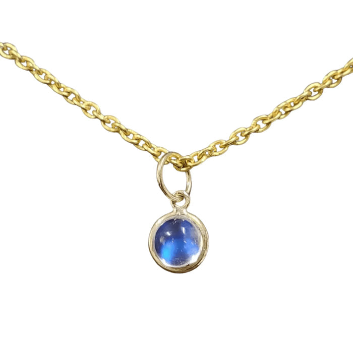 14k Gold Rainbow moonstone Pendant Elegant jewelry - K Jewelry Accessories