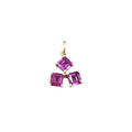 14k Gold Rhodolite Garnet Pendant - K Jewelry Accessories
