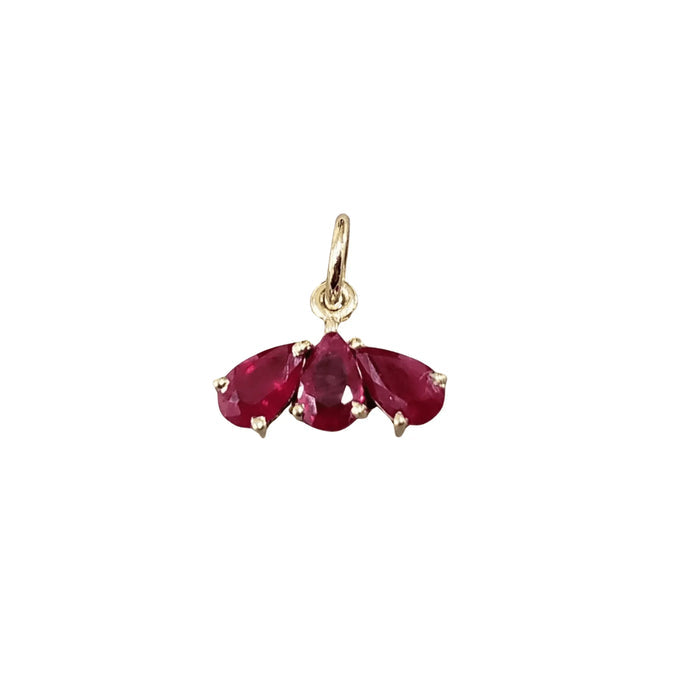 14k Gold Ruby Pendant Natural Gemstone jewelry - K Jewelry Accessories