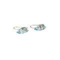14k Gold Sky Blue Topaz Earrings: Dainty Birthstone Studs