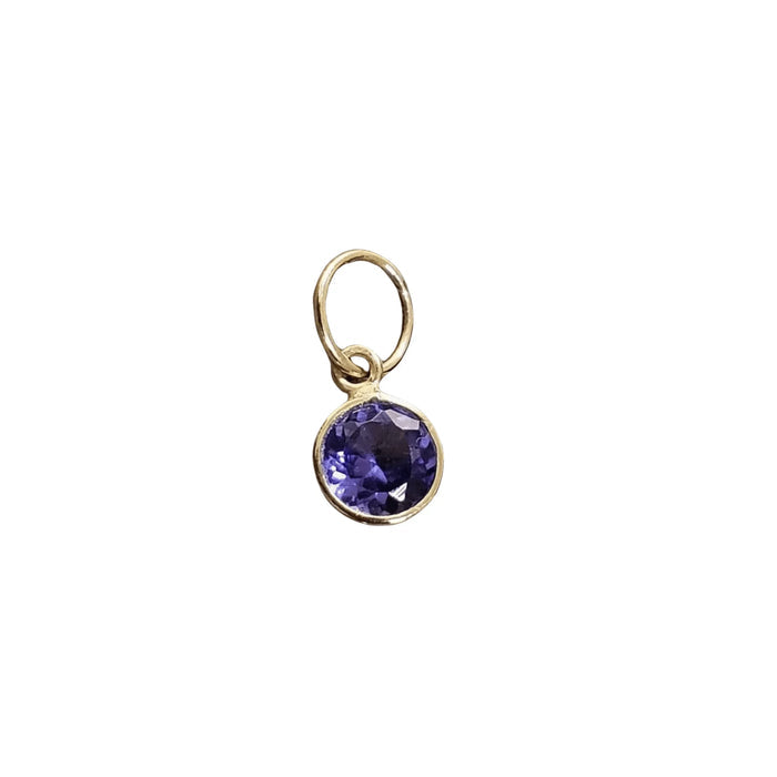 14k Gold Tanzanite Pendant Charm - K Jewelry Accessories