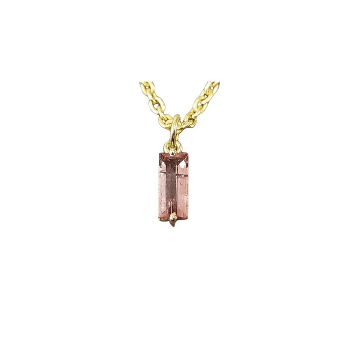 14k Gold Tourmaline Pendant Pink - K Jewelry Accessories