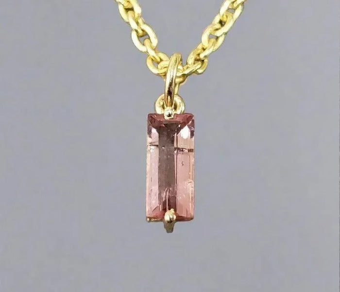 14k Gold Tourmaline Pendant Pink - K Jewelry Accessories