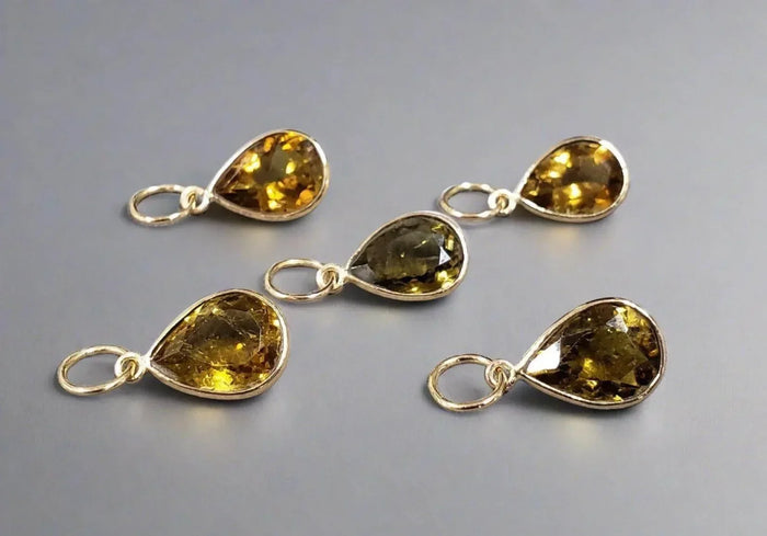 14k Gold Tourmaline Pendant - K Jewelry Accessories