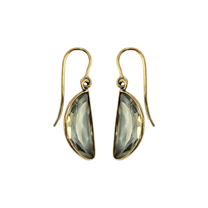 14k Green Amethyst Gold Earrings - K Jewelry Accessories