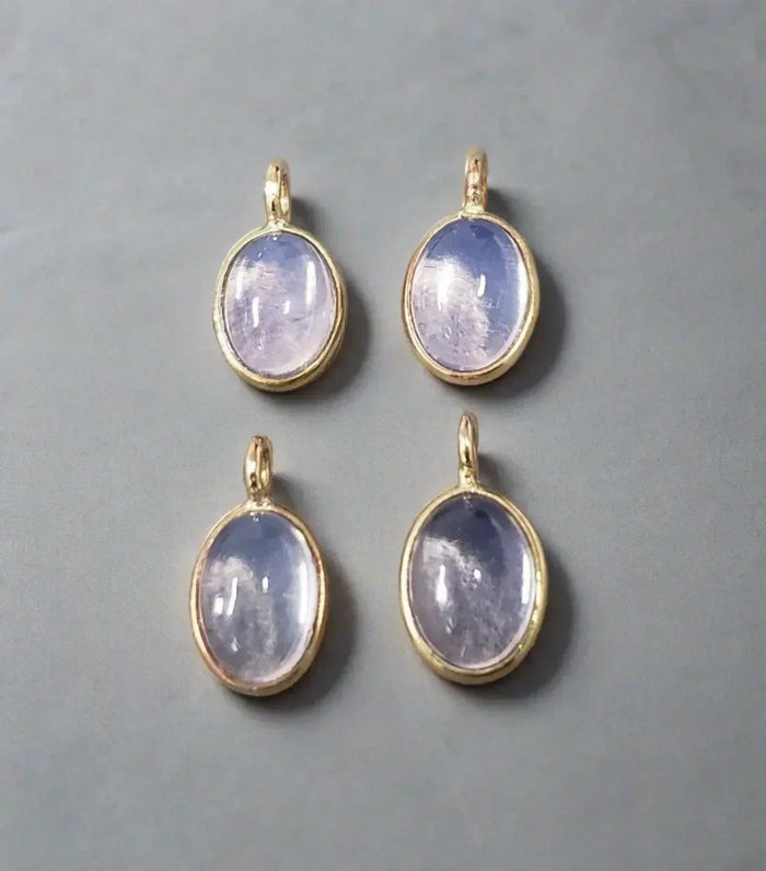 14k Lavender Quartz Charm Pendant for women - K Jewelry Accessories