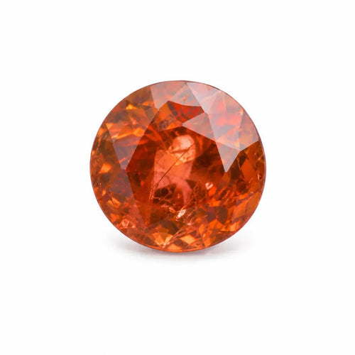 Faceted orange gemstone, ideal for luxury jewelry designs and elegant accessories