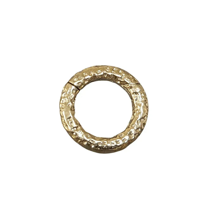 15.5 mm Round Hammered Clasp Gold Filled - K Jewelry Accessories
