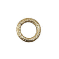 15.5 mm Round Hammered Clasp Gold Filled - K Jewelry Accessories