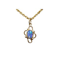 18k Ethiopian Opal Gold Minimalistic Pendant - K Jewelry Accessories