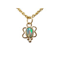 18k Ethiopian Opal Gold Pendant Butterfly Shape Charm - K Jewelry Accessories
