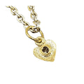 18k Gold Brown Diamond Pendant Heart shape Elegant - K Jewelry Accessories