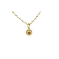18k Gold Brown Diamond Pendant Round Charm Necklace - K Jewelry Accessories