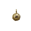 18k Gold Brown Rose Cut Diamond Charm Necklace Pendant - K Jewelry Accessories